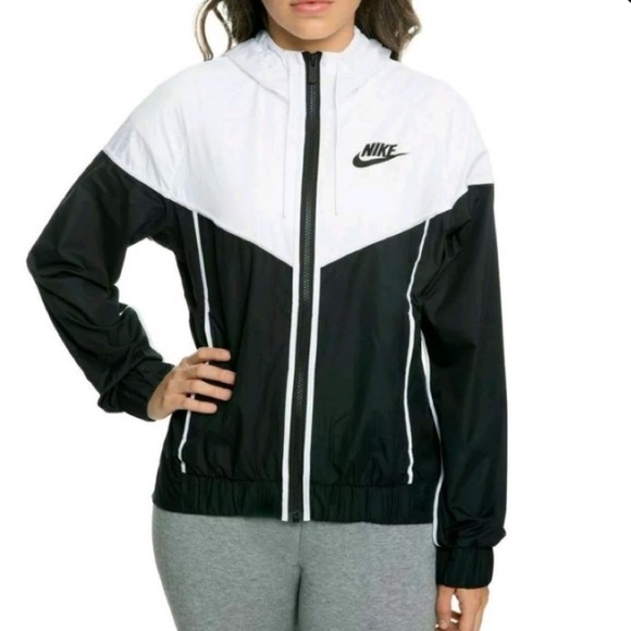 Nike Jackets & Blazers - Black And White Nike Windrunner Windbreaker